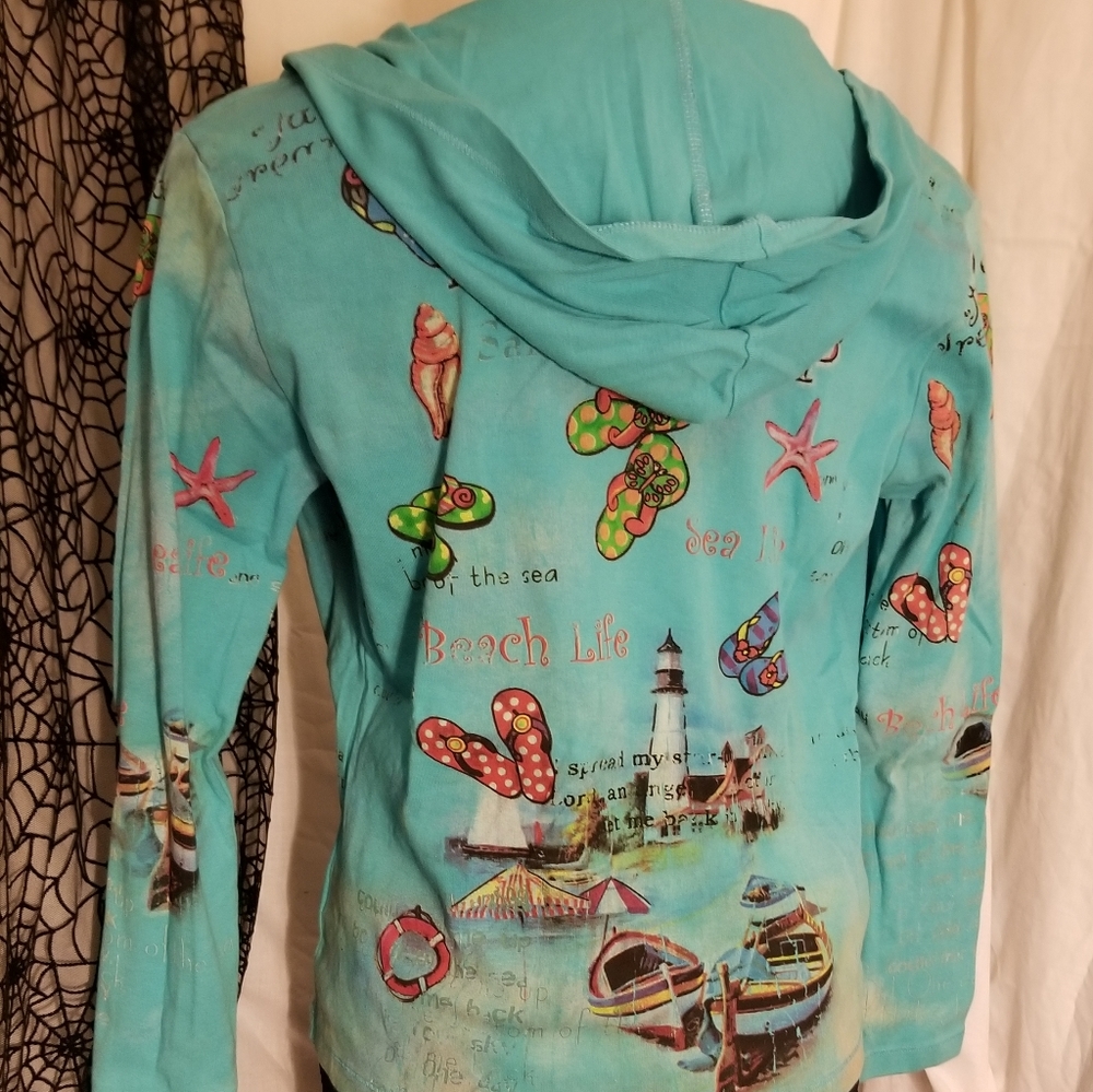 GUC Lightweight summer themed hoodie by CACTUS SML - Picture 3 of 5